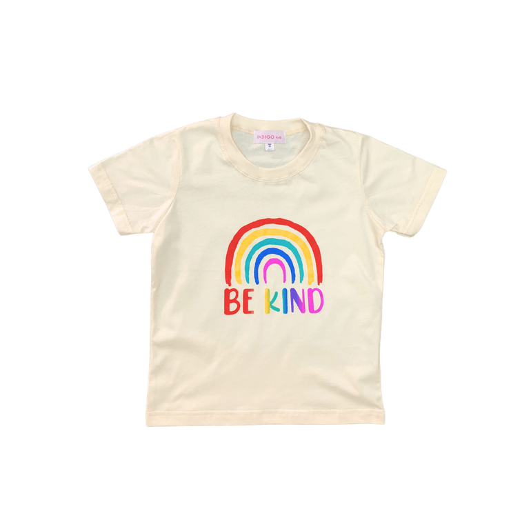 Bekind T-Shirt in Sugar - Indigo Kids
