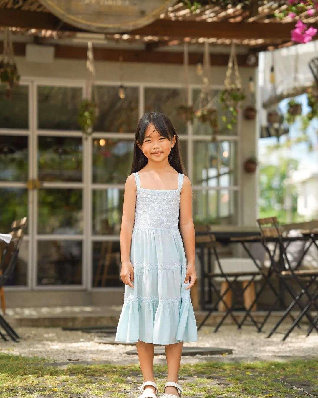 Agnes Dress in Blue - Indigo Kids