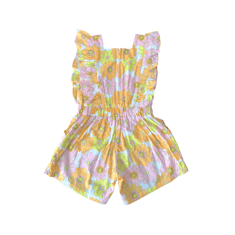 Anneke Jumpsuit in Pink Flower Power - Indigo Kids