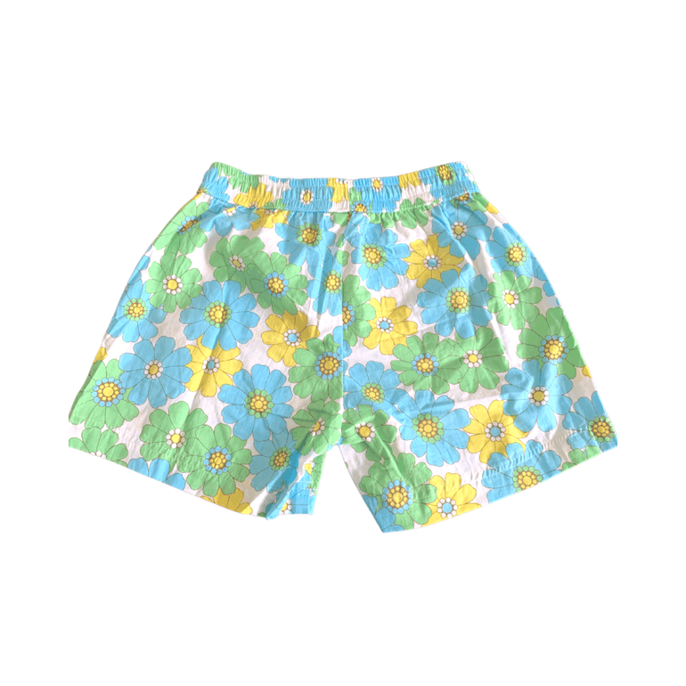 Zara Shorts in Blue Flower Power - Indigo Kids