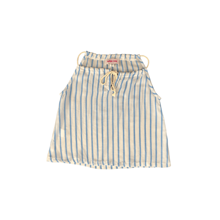 Aroba Top in Blue Stripes - Indigo Kids