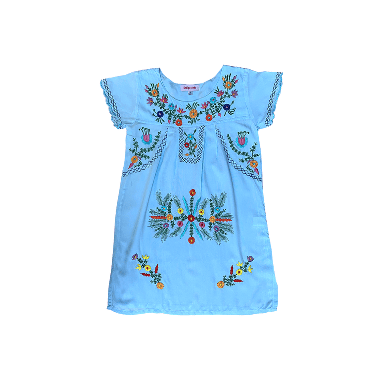 Chintya Dress in Blue Light - Indigo Kids