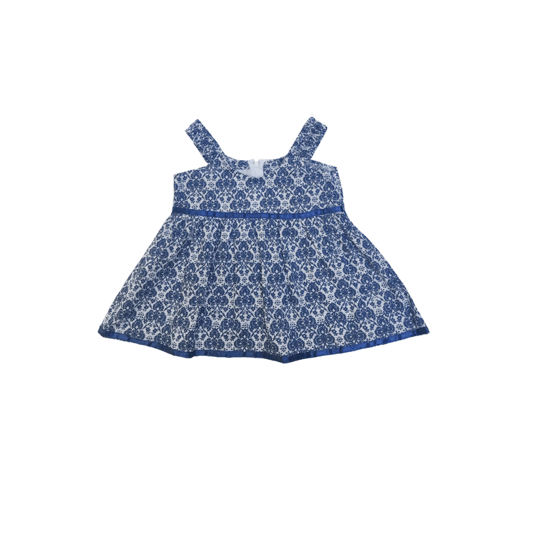 Dahlia Dress in Blue Kinza - Indigo Kids