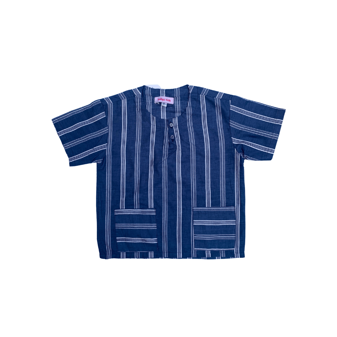 Mark Top in Navy Natasha - Indigo Kids