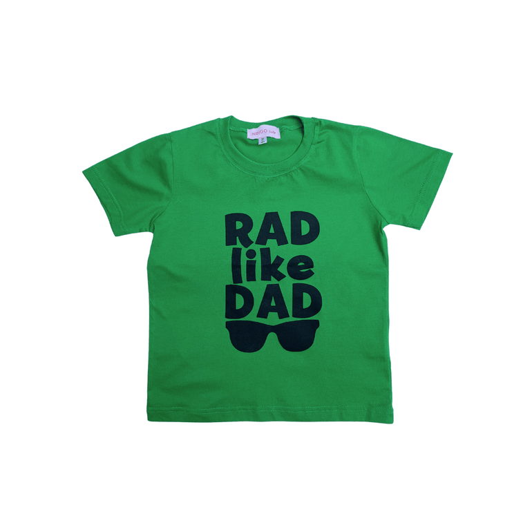 Rad Like Dad T-Shirt in Green - Indigo Kids