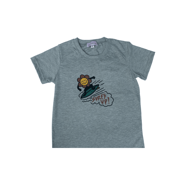 Surf T-Shirt in Grey - Indigo Kids