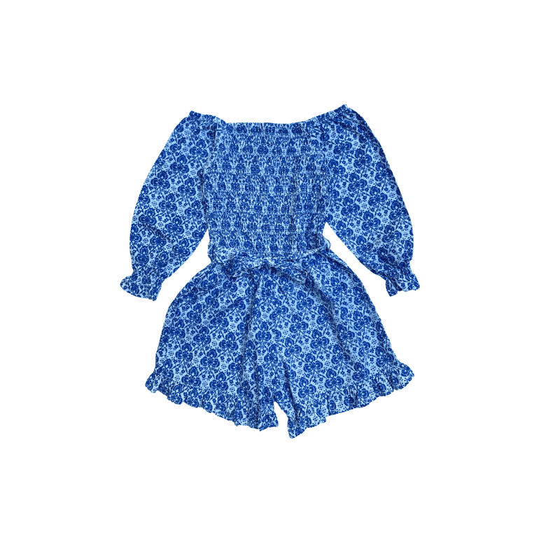 Viki Jumpsuits in Blue Kinza - Indigo Kids