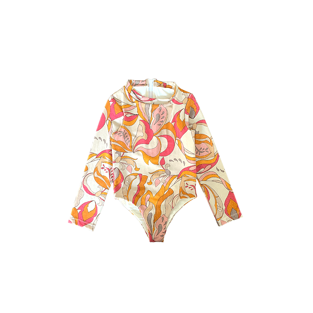 Zip One Piece in Cream Lilly - Indigo Kids