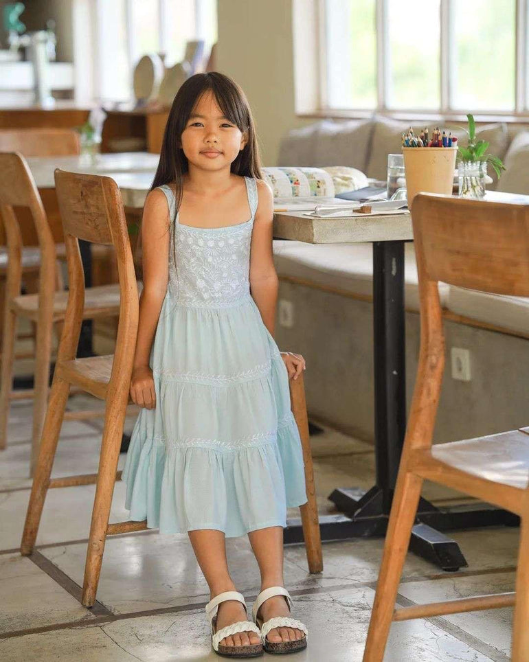 Agnes Dress in Blue - Indigo Kids