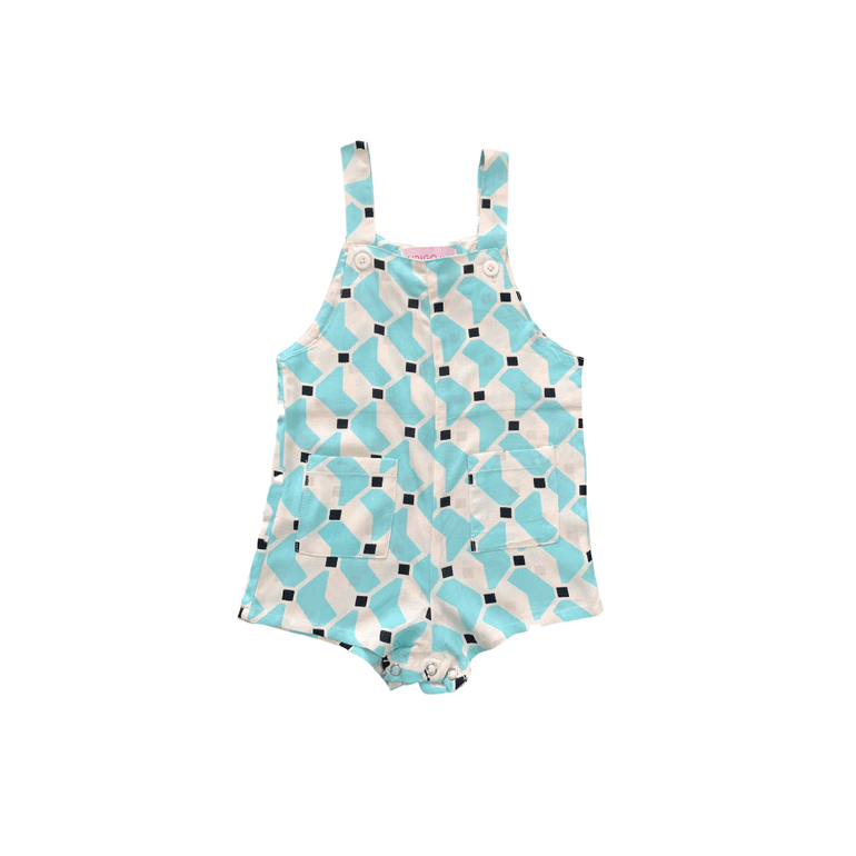 Agya Jumpsuits in Aqua Scoop - Indigo Kids