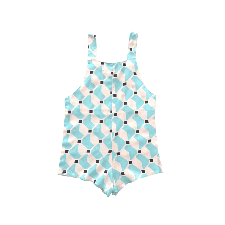 Agya Jumpsuits in Aqua Scoop - Indigo Kids