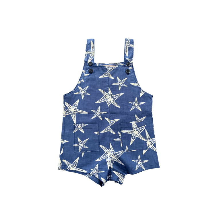 Agya Jumpsuits in White Starfish - Indigo Kids