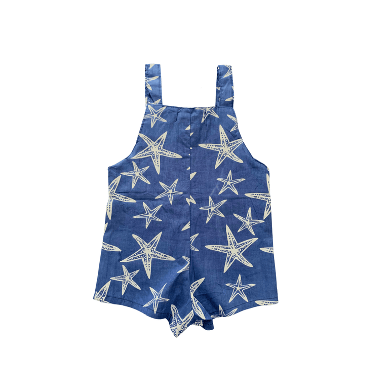 Agya Jumpsuits in White Starfish - Indigo Kids