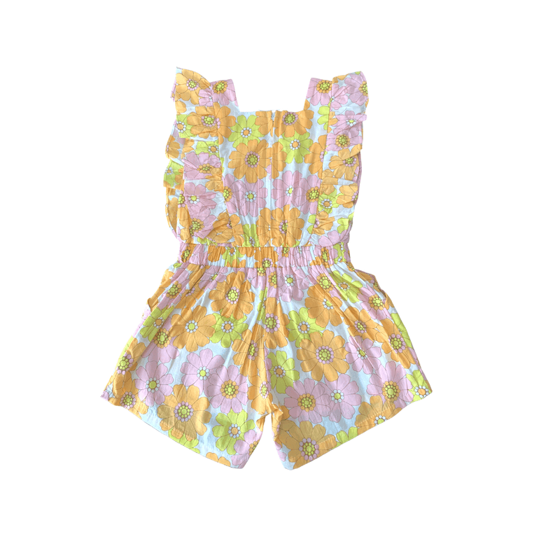 Anneke Jumpsuit in Pink Flower Power - Indigo Kids