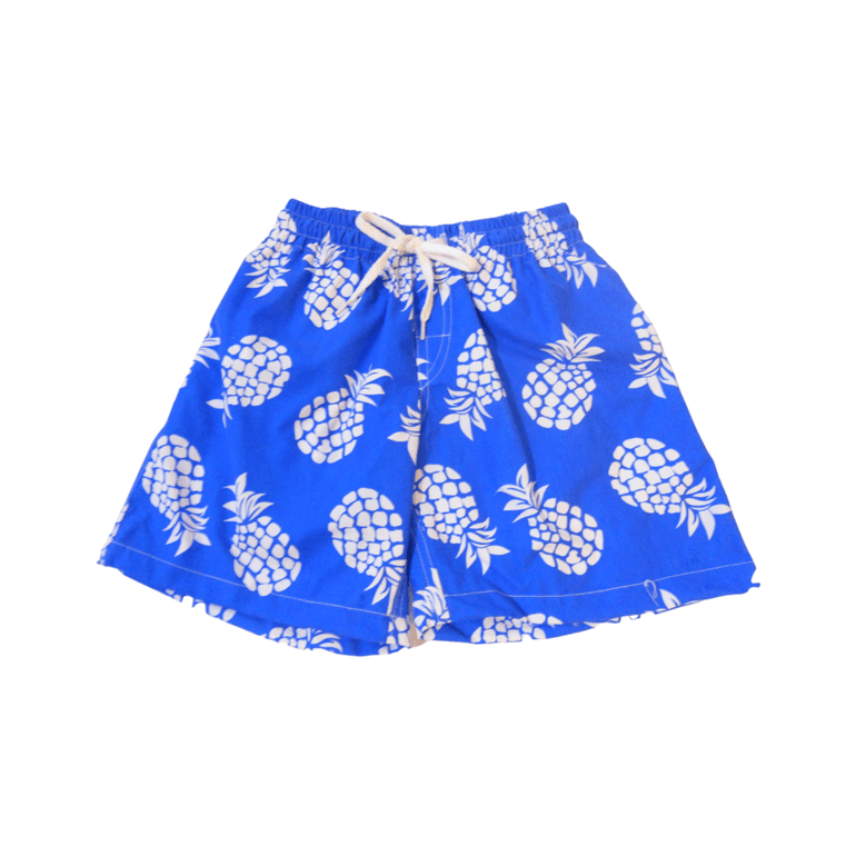 Arwen Boardshorts in Blue Pineapple - Indigo Kids
