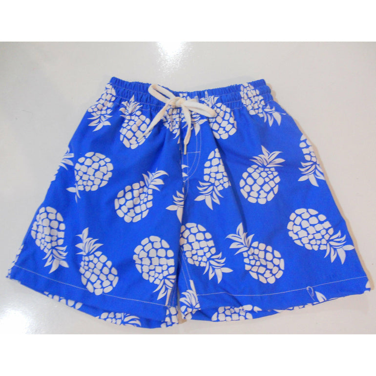 Arwen Boardshorts in Blue Pineapple - Indigo Kids