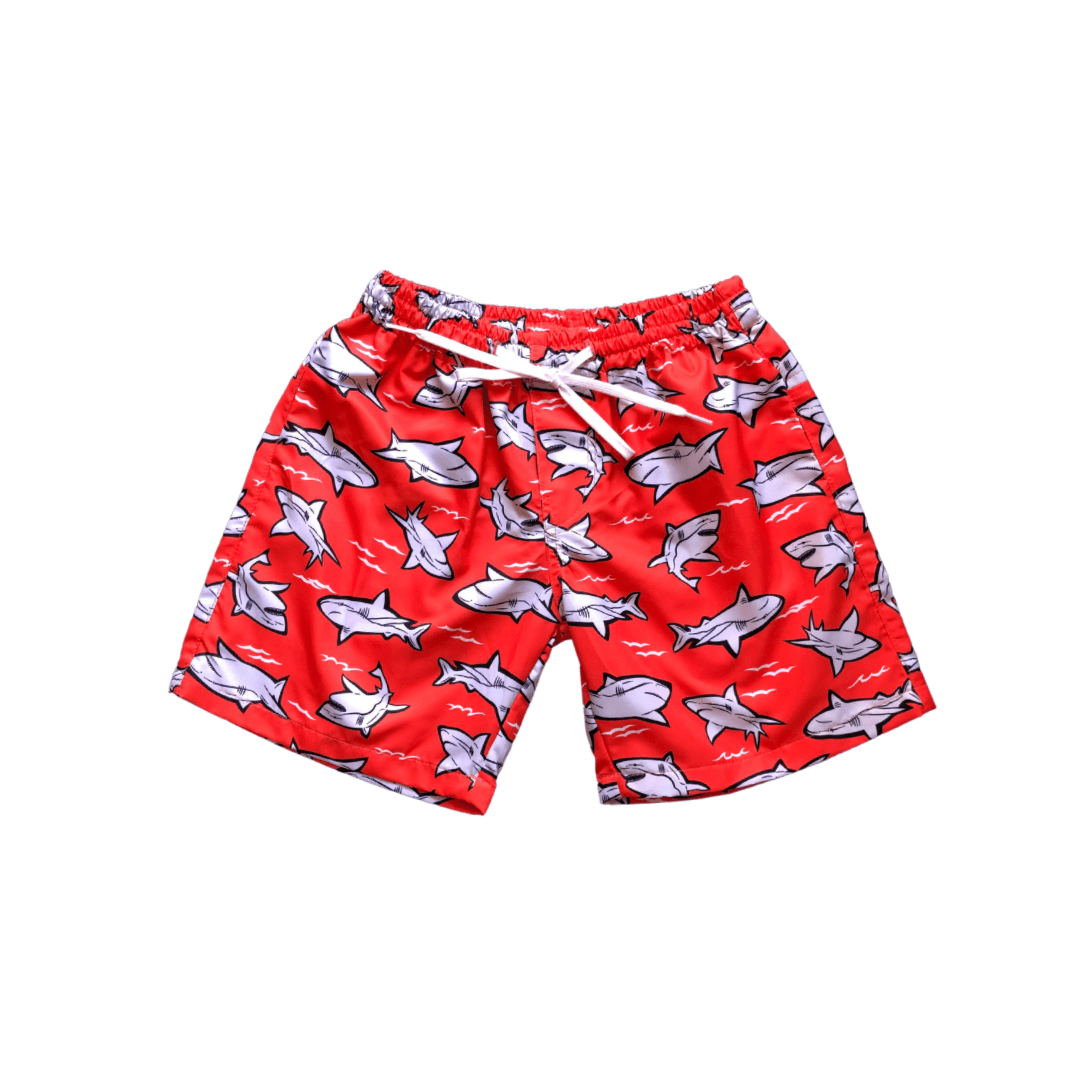 Arwen Boardshorts in Red Shark - Indigo Kids