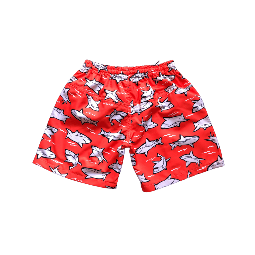 Arwen Boardshorts in Red Shark - Indigo Kids