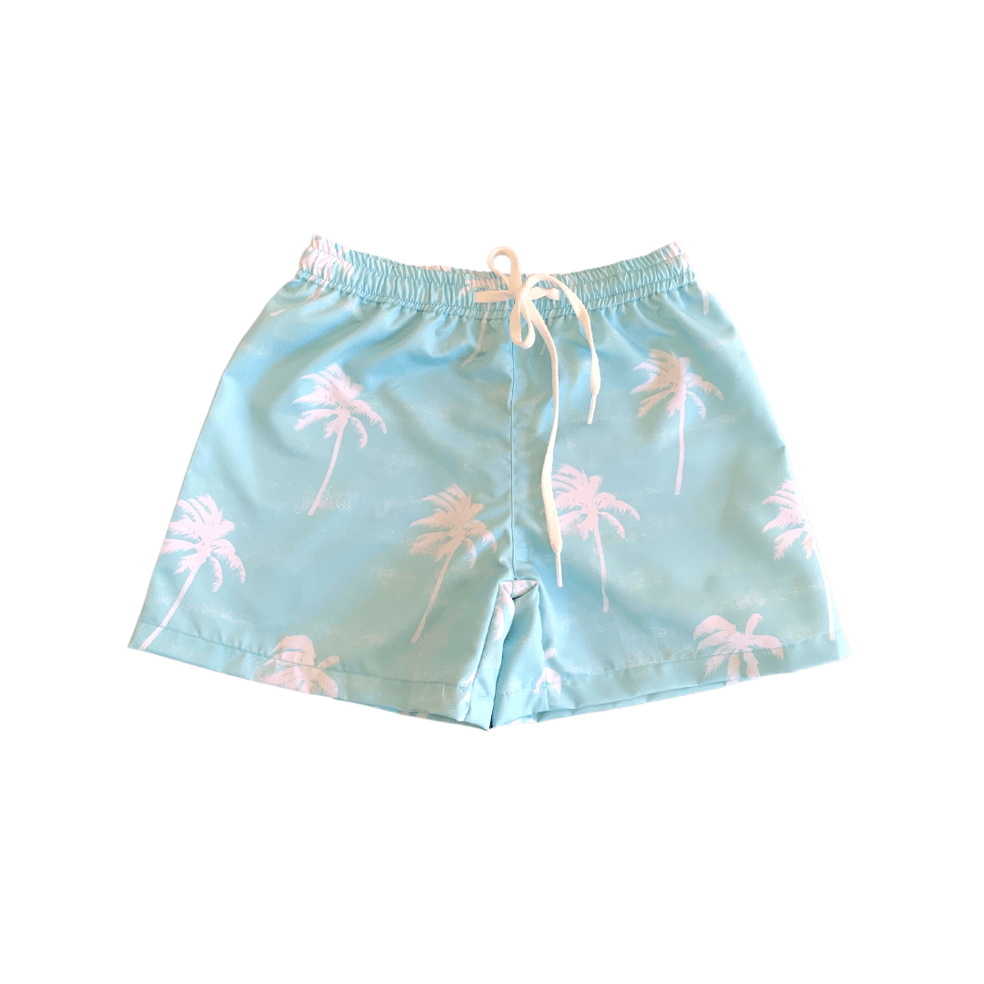 Benny Boardshorts in Aqua Born Free - Indigo Kids