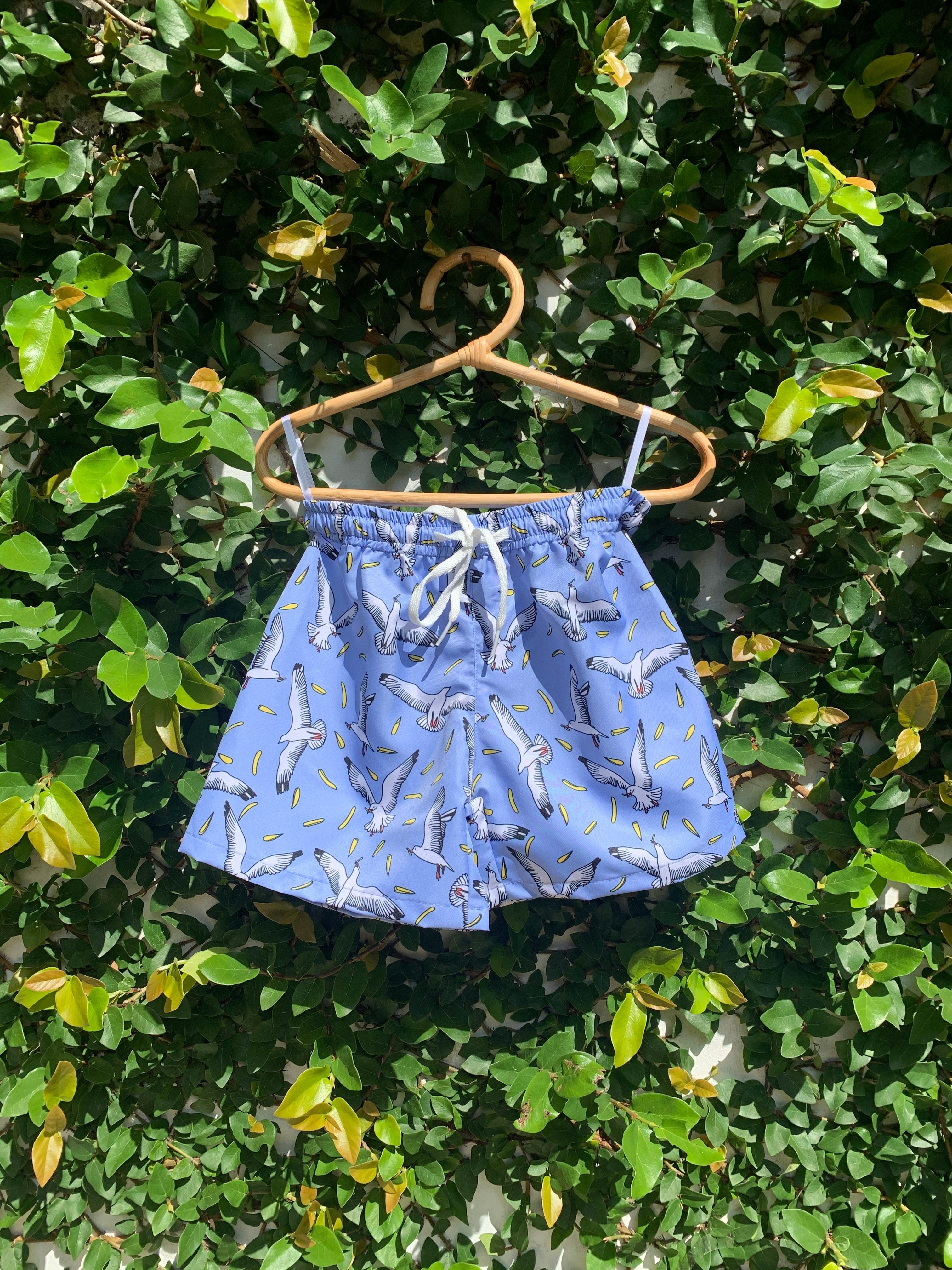 Benny Boardshorts in Seagull - Indigo Kids