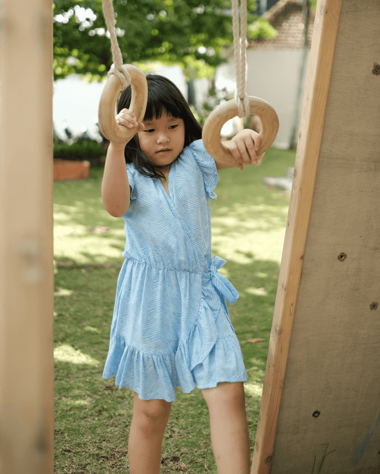 Cabini Dress in Blue Sabine - Indigo Kids