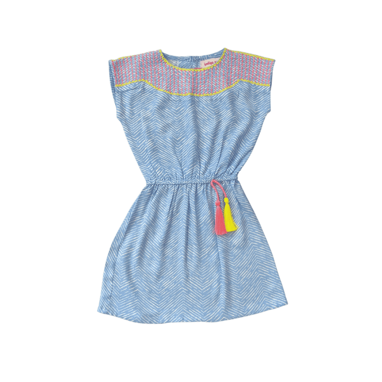 Clara Dress in Blue Sabine - Indigo Kids