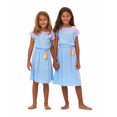 Clara Dress in Blue Sabine - Indigo Kids