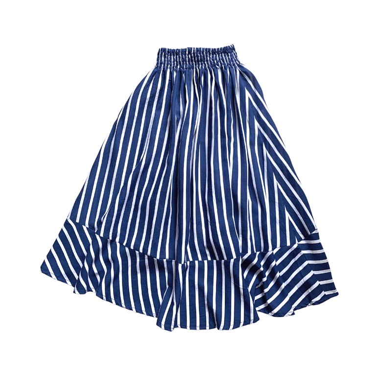 Felicia Skirt in Navy Stripes - Indigo Kids