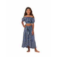 Felicia Top in Navy Stripes - Indigo Kids