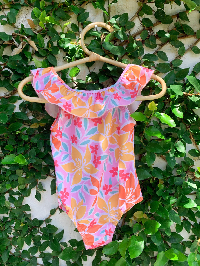 High Tide Swimwear in Tropical Floral - Indigo Kids