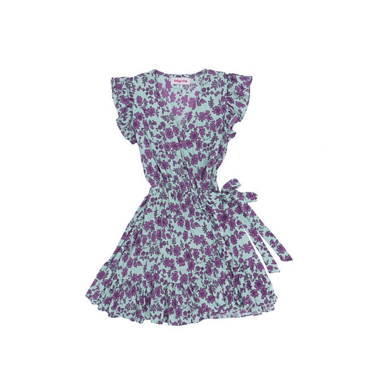 Jeanne Dress in Blue Fleur - Indigo Kids