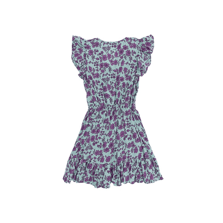 Jeanne Dress in Blue Fleur - Indigo Kids