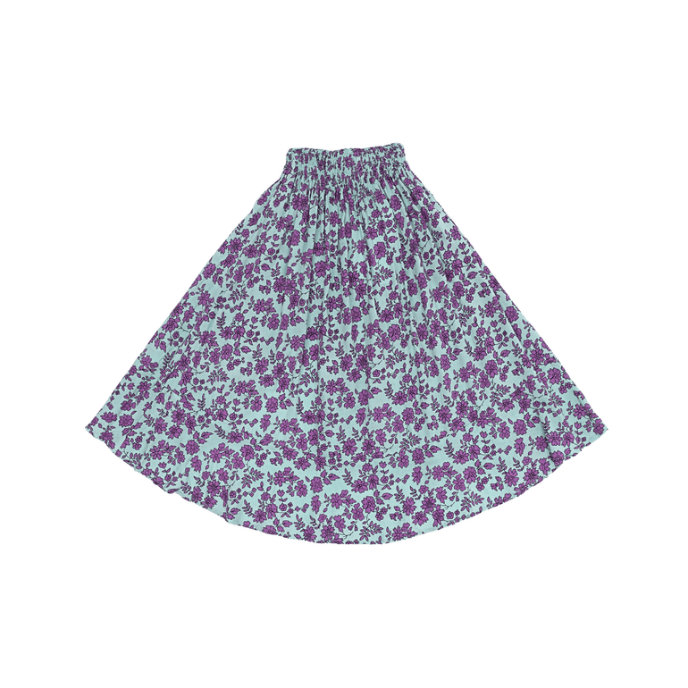 Leonie Skirt in Blue Fleur - Indigo Kids