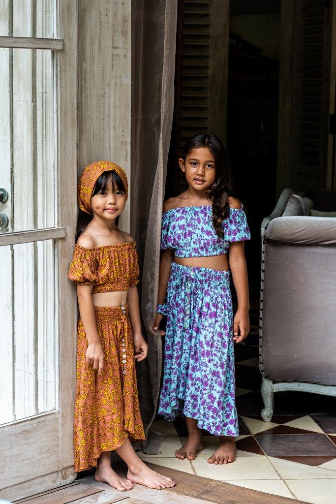 Lilou Top in Brown Fleur - Indigo Kids