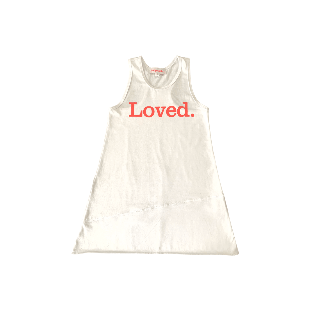 Loved Dress in White - Indigo Kids