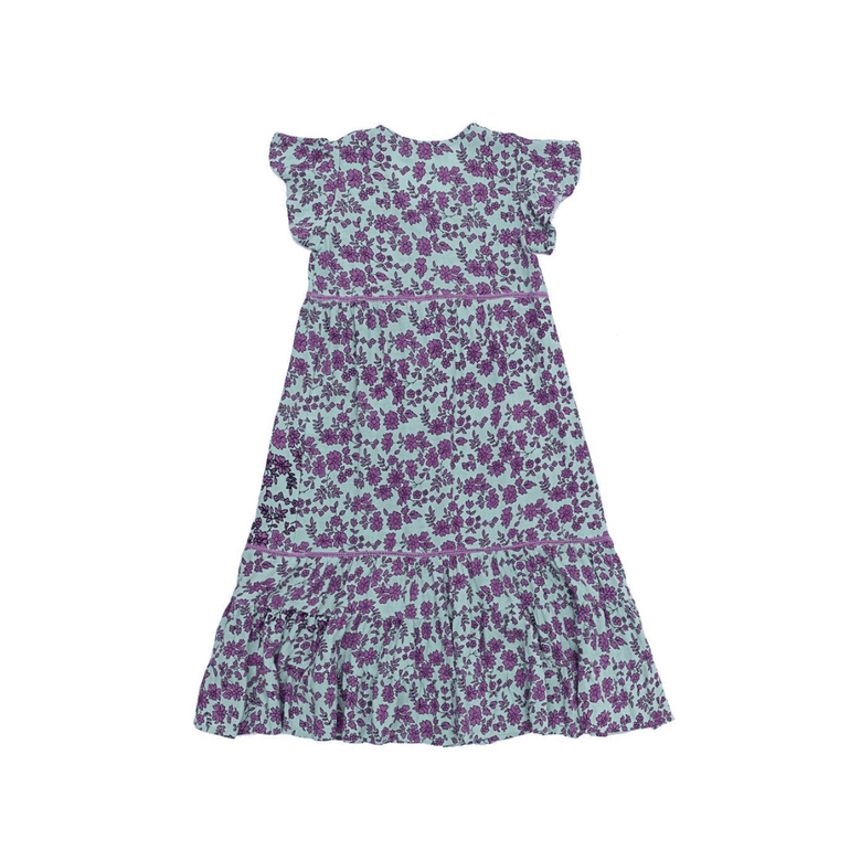 Manon Maxi Dress in Blue Fleur - Indigo Kids