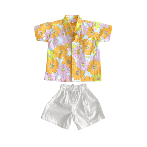 Marc Set in Pink Flower Power - Indigo Kids