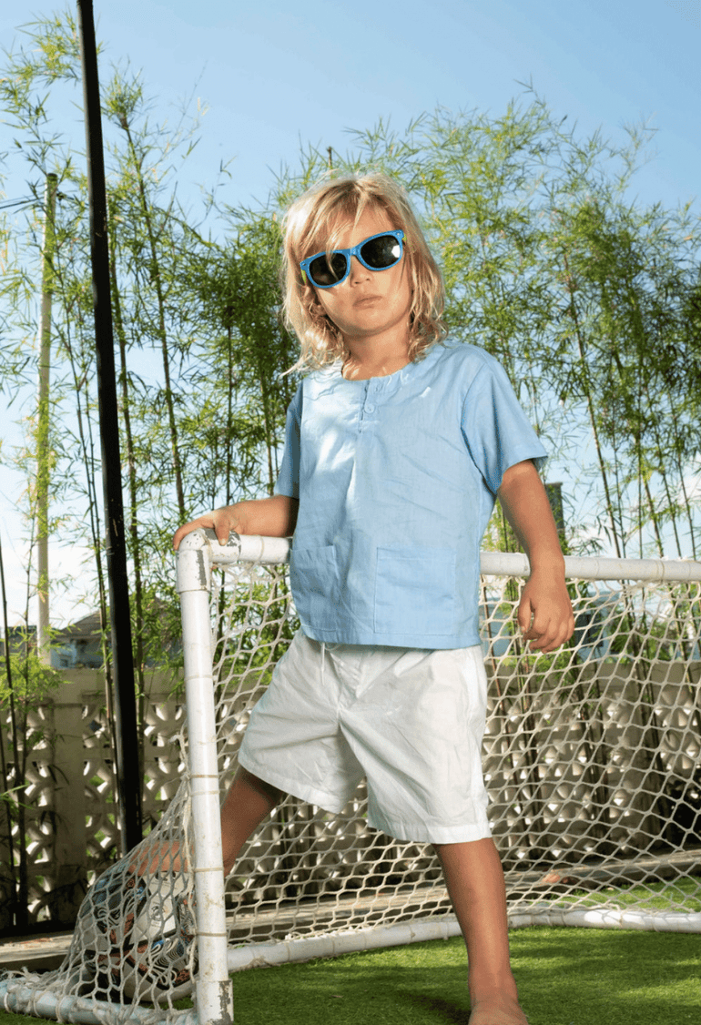 Mark Top in Blue Liberty - Indigo Kids