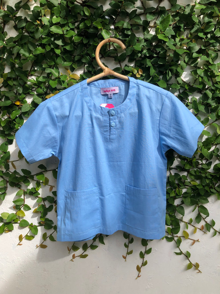Mark Top in Blue Liberty - Indigo Kids
