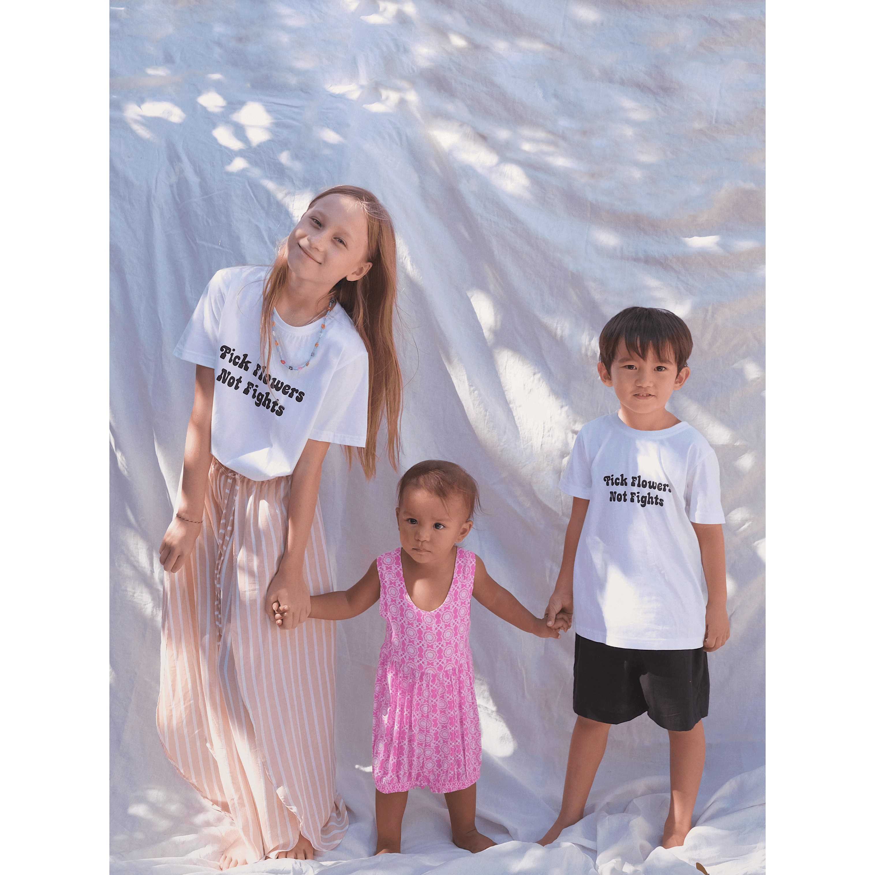 Pick Flowers T-Shirt - Indigo Kids