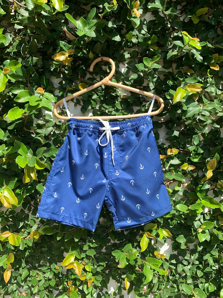 Raider Boardshorts in Anchorman - Indigo Kids