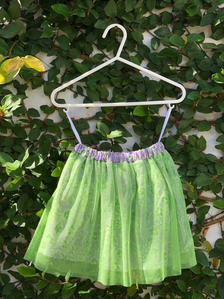 Rubina Skirt in Green Net - Indigo Kids