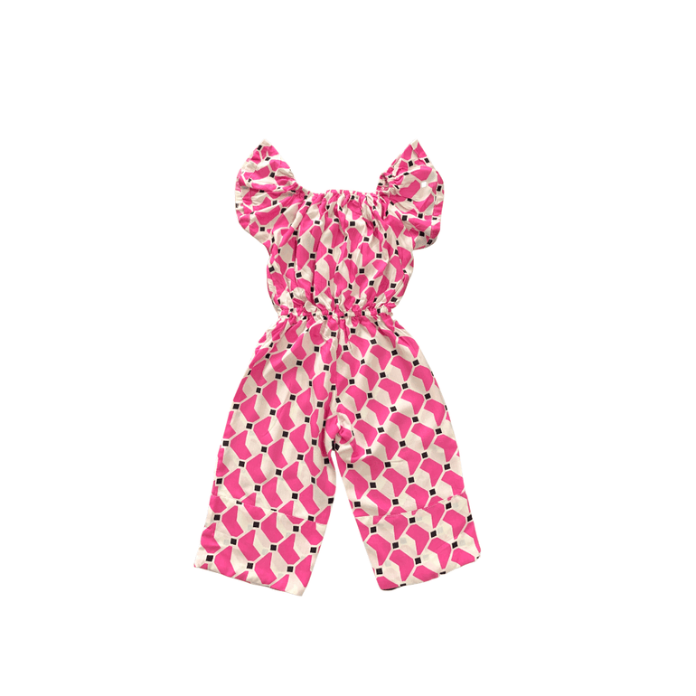 Sasha Jumpsuits in Pink Scoop - Indigo Kids