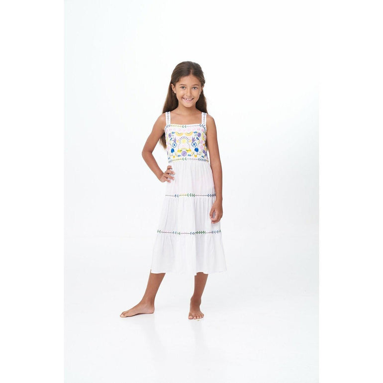 Savike Dress in White - Indigo Kids