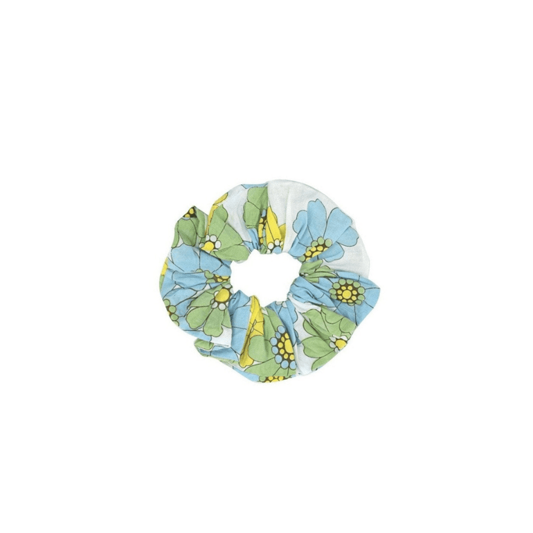 Scrunchie in Blue Flower Power - Indigo Kids