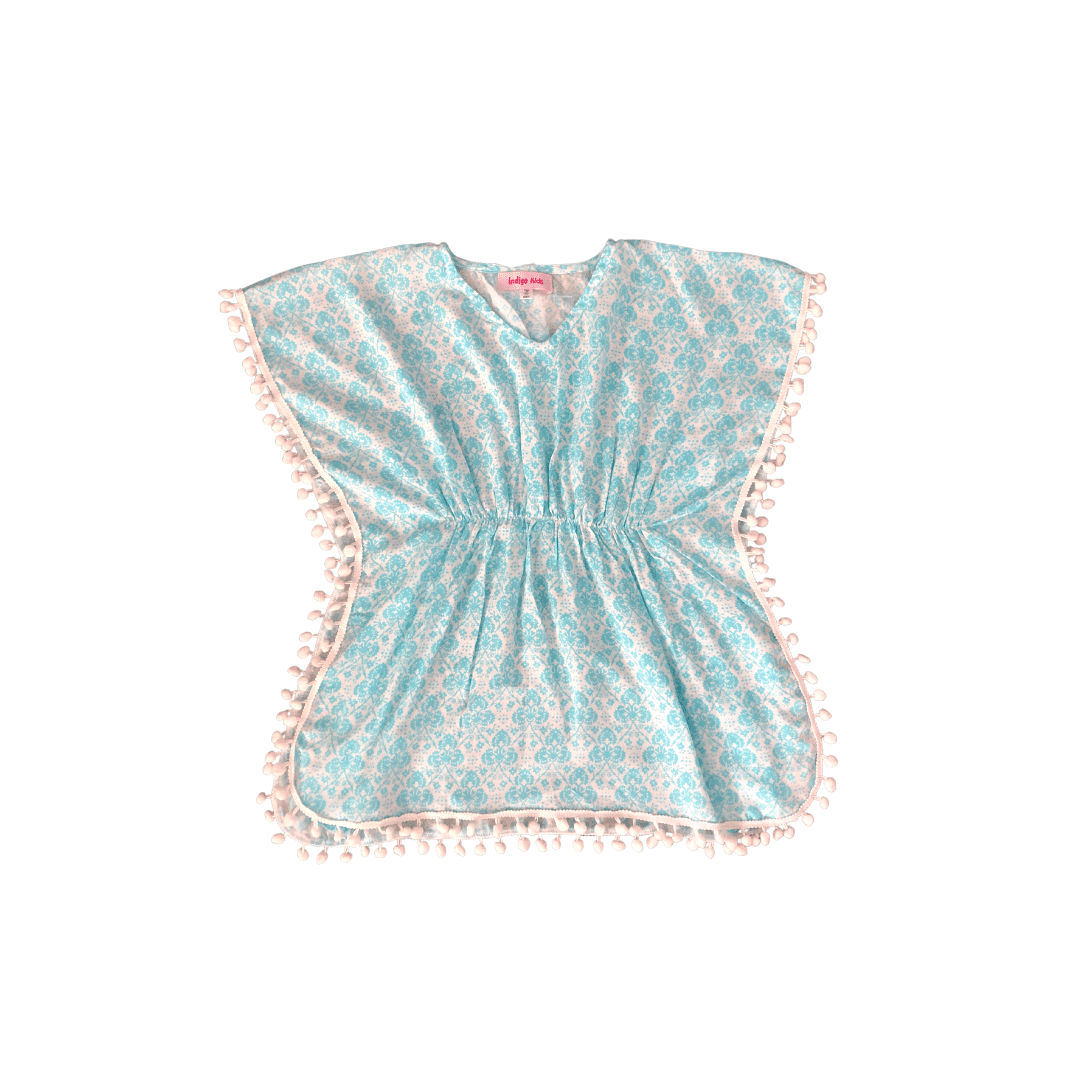 Shizuka Dress in Aqua Kinza - Indigo Kids