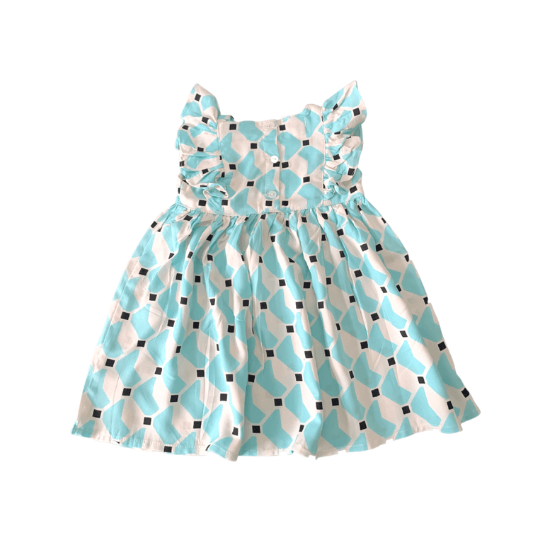 Sinara Dress in Aqua Scoop - Indigo Kids