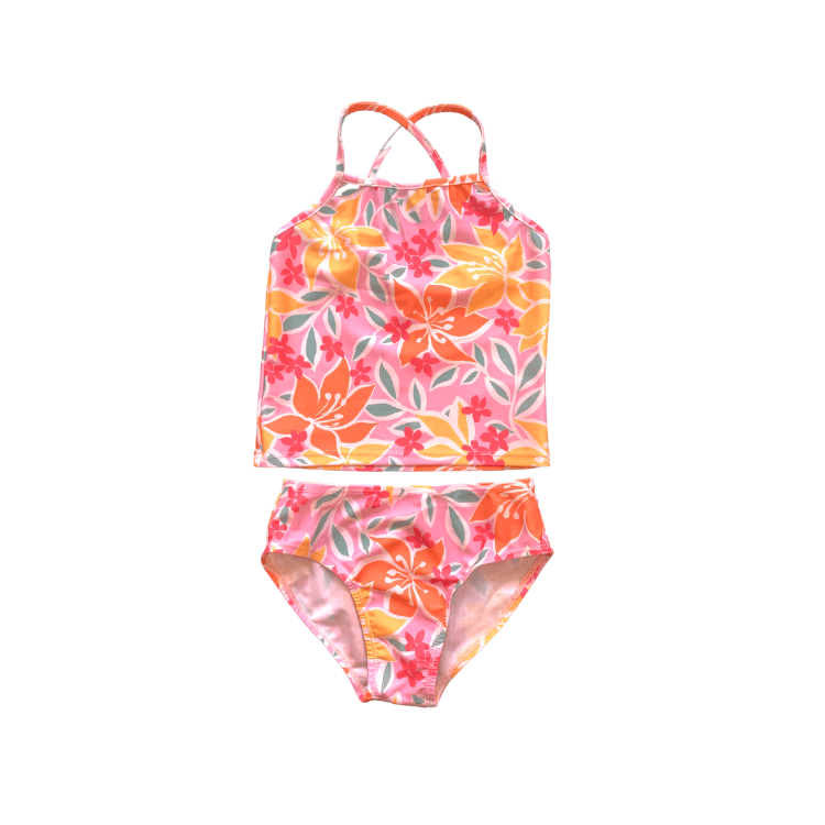 Swell Tankini Swimwear in Tropicana Floral - Indigo Kids