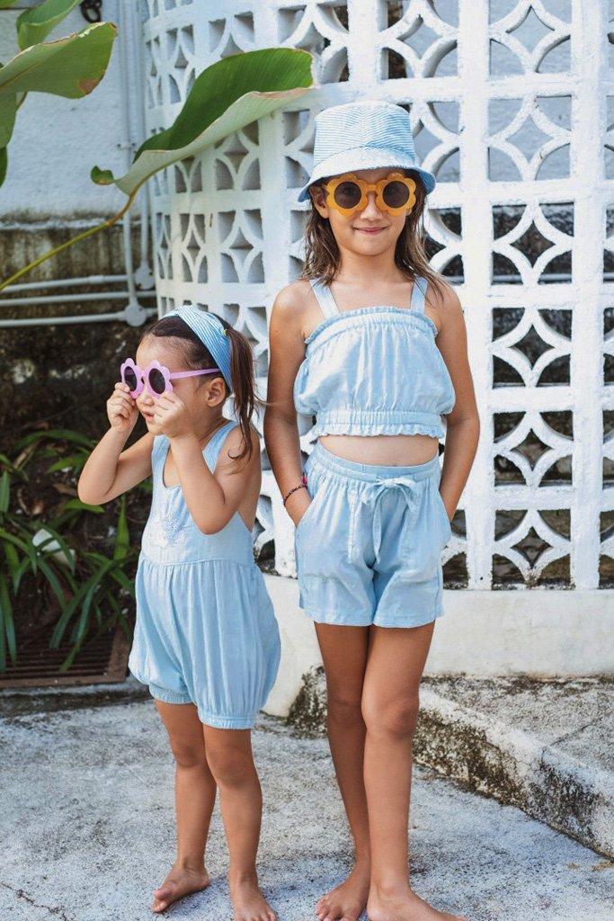 Vida Top in Blue - Indigo Kids