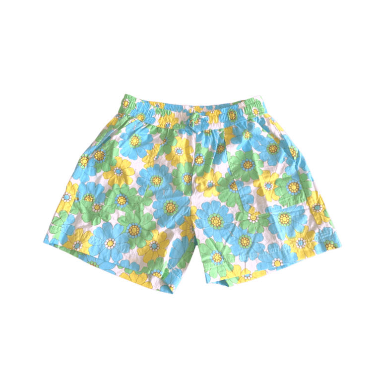 Zara Shorts in Blue Flower Power - Indigo Kids